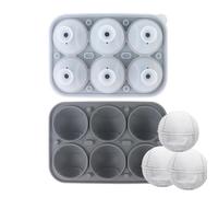 Stampo per cubetti di ghiaccio a forma di baseball, in silicone flessibile, riutilizzabile, per cocktail, caffè, whisky, birra, festa del papà, feste, feste di famiglia e picnic