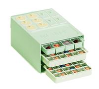 Stampo per cubetti di ghiaccio a forma di cubetti e silicone, contenitore flessibile 2 in 1, strumento di rimozione facile per Whisky, alimenti per e cocktail