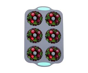 Stampo per cubetti di ghiaccio a forma di cubi | Stampo per sciogliere facilmente le feste | Forma di blocco di ghiaccio da dessert ghirlanda di Natale, per congelatore al cioccolato, per torta da