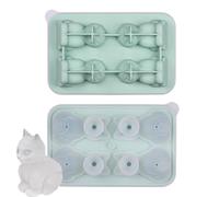 Stampo per cubetti di ghiaccio a forma di gatto, divertente, fai da te | Stampi per ghiaccio riutilizzabili di grandi forme divertenti per accessori da bar refrigeranti per whisky