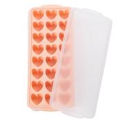 Stampo per cubetti di ghiaccio a forma di mini cuore, vassoio in silicone 3D, vassoio per bevande, per caramelle, gelatine, whisky, cocktail, birra e bevande, regalo perfetto per Pasqua (A)