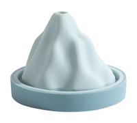 Stampo per Cubetti di Ghiaccio a Forma di Montagna, Silicone Blu | Facile da Usare e Pulire, per Casa e Negozio, Include Imbuto per Riempimento Ordinato