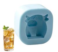 Stampo per cubetti di ghiaccio a forma di mucca | Stampo per cubetti di ghiaccio in silicone a forma di mucca per bevande, per animali | Per casa cucina bar feste estive riunioni sociali caffè