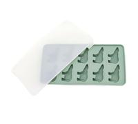 Stampo per cubetti di ghiaccio a forma di orso, 10 vassoi per cubetti di ghiaccio per congelatore, stampo per cubetti di ghiaccio in silicone con coperchio, attrezzatura da cucina per feste di whisky
