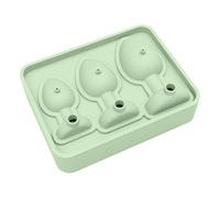 Stampo per cubetti di ghiaccio a forma di plug anale in silicone, con coperchio, per torte fai da te, cioccolatini, caramelle, cubetti di ghiaccio, per scherzi, fai da te, per feste (verde)