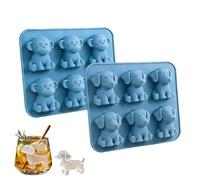 Stampo per cubetti di ghiaccio a forma di scimmia in silicone 3D a forma di scimmia, idea regalo per whisky, birra e cocktail, regalo perfetto per feste e amici, blu (maxed, 2 pezzi)