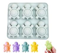 Stampo per cubetti di ghiaccio a forma di tartaruga marina, stampo per cubetti di ghiaccio a forma di tartaruga, kit di stampi in silicone a forma di tartaruga, stampo per cubetti di ghiaccio a forma