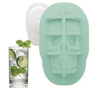 Stampo per cubetti di ghiaccio a forma di teschio | Vassoio per cubetti di ghiaccio riutilizzabile di qualità alimentare | Whisky, cocktail e bevande -Produttore di cubetti di ghiaccio - Congelatore