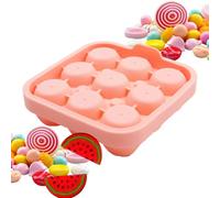 Stampo Per Cubetti Di Ghiaccio A Rosa Vassoio Rosa Riutilizzabile