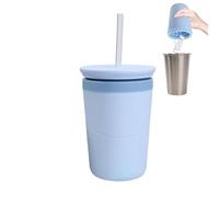 Stampo per cubetti di ghiaccio cilindrici, con coperchio e cannuccia, facile da pressione, stampo per cubetti di ghiaccio a forma di cilindro, per whisky, bourbon, soda, serata, casa,