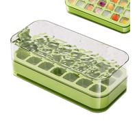 Stampo per cubetti di ghiaccio - Ciotole per congelatore, silicone di qualità alimentare, ciotola per ghiaccio pressa con scritta in lingua tedesca