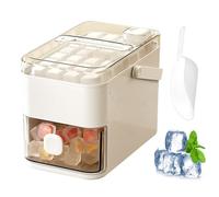 Stampo per cubetti di ghiaccio, contenitore per ghiaccio, con coperchio, vassoio per ghiaccio con coperchio e cestino, facile da rilasciare, strumenti per la produzione di bevande ghiacciate di grande