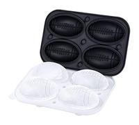 Stampo per cubetti di ghiaccio da calcio | Stampo per palline di ghiaccio vassoio rotondo per cubetti di ghiaccio, stampo per palline di ghiaccio in silicone da calcio, rugby, pallacanestro