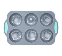 Stampo per cubetti di ghiaccio, facile rimozione con rivestimento antiaderente, in silicone, per whisky, cocktail, bevande, caffè, latte e