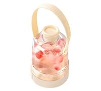 Stampo per cubetti di ghiaccio, forma in silicone 2 in 1, 400 ml, con coperchio e , per picnic, campeggio, ufficio, palestra, cocktail, whisky