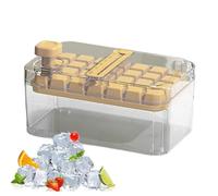 Stampo per cubetti di ghiaccio, grande, per cubetti di ghiaccio, con 6 alveoli con coperchio e scatola, accessorio da cucina antiaderente - Estate feste pic-nic, campeggio