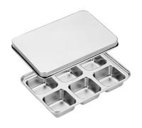 Stampo per cubetti di ghiaccio in acciaio inox, stampi per per cocktail, acciaio inossidabile supporto a fusione lenta per bevande vino caffè latte materno alimenti per bambini casa e