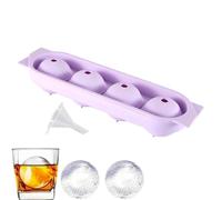 Stampo per cubetti di ghiaccio in silicone, 4 scomparti, per vini | Freezer Ice Maker per donne barman host casa festa ufficio bar estate cocktail picnic bevande vino