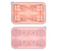 Stampo per cubetti di ghiaccio in silicone, 4 scomparti, riutilizzabili | Grazioso accessorio da cucina a forma di gatto per whisky, vino, succo, bourbon, feste in cucina, bevande, cibo, campeggio e