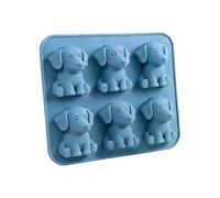 Stampo per cubetti di ghiaccio in silicone, 6 pezzi, per alimenti, a forma di animale, per cocktail, vino, succo di bourbon, cucina, cibo, campeggio, viaggi, orsetti gommosi