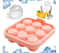 Stampo per Cubetti di Ghiaccio in Silicone, 6 Stampi per Cubetti di Ghiaccio a forma di Rosa, per Bambini, Acqua, Whisky, Cocktail