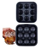 Stampo per cubetti di ghiaccio in silicone, 9 scomparti, facile da sciogliere, divertente, originale stampo per congelatore per caffè, per frigorifero, feste, riunioni, acqua, bevande, cocktail