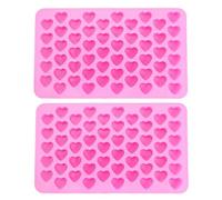 Stampo per cubetti di ghiaccio, in silicone con stampo a forma di cuore (rosa),stampo per cubetti di ghiaccio