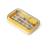 Stampo per cubetti di ghiaccio in silicone di grande capacità riutilizzabile vassoio per congelatore con coperchio 15 Facile rimozione Lavabile in lavastoviglie Stampo per congelatore in silicone