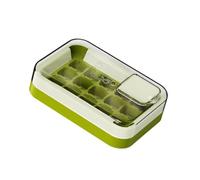 Stampo per cubetti di ghiaccio in silicone di grande capacità riutilizzabile vassoio per congelatore con coperchio 15 Facile rimozione Lavabile in lavastoviglie Stampo per congelatore in silicone