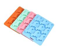 Stampo per cubetti di ghiaccio in silicone inodore, facile da staccare, silicone alimentare, 9 scomparti, stampi per cuccioli, divertenti stampi per cubetti di ghiaccio (blu)