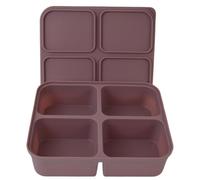 Stampo per cubetti di ghiaccio in silicone marrone con coperchio protettivo, perfetto per cuochi domestici e appassionati di stile di vita accessorio da cucina