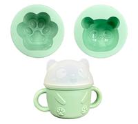 Stampo per cubetti di ghiaccio in silicone - Stampo per ghiaccio in silicone - Materiale da cottura riutilizzabile antiaderente, facile da sformato, forma orso del fumetto per snack, dolci, muffin