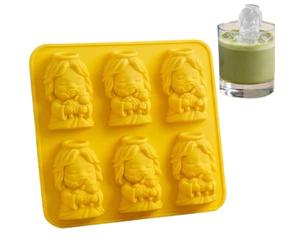 Stampo per cubetti di ghiaccio in silicone, stampo religioso a rilascio facile, stampo in silicone per cubetti di ghiaccio Gesù e Agnello, per congelatore cocktail bourbon bevande succhi caramelle