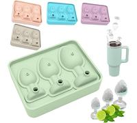 Stampo per cubetti di ghiaccio per adulti, forma divertente, in silicone, riutilizzabile, con coperchio rimovibile a prova di perdite, per cocktail, whisky, bevande, feste di Natale