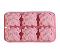 Stampo per cubetti di ghiaccio per cani, in silicone antiaderente multiuso, a forma di cane, per cuocere, congelare e preparare il ghiaccio, per cola, succhi di frutta, cocktail, bevande, gelatine