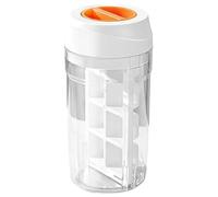 Stampo per cubetti di ghiaccio per cocktail a 8 scomparti con coperchio a | Grande capacità, adatto al congelatore per bevande, caffè, succhi, latte, birra, whisky, vino, casa, appartamento, ufficio,