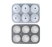 Stampo per cubetti di ghiaccio per cocktail, riutilizzabile, facile da sformare con 6 scomparti, divertente, per birra, caffè, bevande fredde e bevande, picnic, feste di vacanza, festa del papà