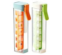 Stampo per cubetti di ghiaccio per congelatore, 2 pezzi, facile da staccare, forma a 6 fori, per raffreddare bevande come caffè, whisky e cocktail in cucina durante le feste o semplicemente