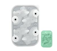Stampo per cubetti di ghiaccio per congelatore - 4 stampi per cubetti di ghiaccio per animali come gatti e cani, per bevande come caffè, vino, latte e cocktail