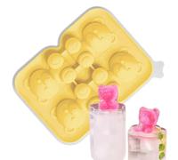 Stampo per cubetti di ghiaccio per congelatore, contenitore per alimenti, stampo per cubetti di ghiaccio 3D, per bevande, acqua, whisky e cocktail al chiuso quando si mangia con la famiglia