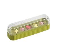 Stampo per cubetti di ghiaccio per congelatore, impilabile e antigoccia, per, con coperchio e funzione di pressione, per whisky, cocktail, vino, raffreddamento, casa, campeggio, picnic