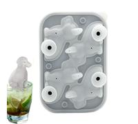 Stampo per cubetti di ghiaccio per congelatore, per cani con 4 scomparti | Stampo per ghiaccio a forma di animale | Per l'uso in casa, cucina e ristorante e per bevande come caffè, vino, latte