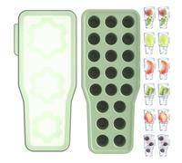 Stampo per cubetti di ghiaccio per Stanley Cup, stampi per cubetti di ghiaccio in silicone con coperchio per bicchiere, per raffreddare whisky, cocktail, bevande, caffè, facile da riempire e