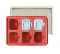 Stampo per cubetti di ghiaccio - senza BPA, forma TV, accessorio riutilizzabile per bevande con coperchio per casa, cucina, bar, caldo, whisky vino