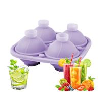 Stampo per cubetti di ghiaccio sferico grande capacità per bevande fredde,forma in silicone riutilizzabile per congelatore | Strumento da cucina riutilizzabile per il caldo per la preparazione