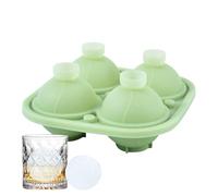 Stampo per cubetti di ghiaccio sferico grande capacità per bevande fredde - Vassoio per cubetti di ghiaccio in silicone per palline, accessorio da cucina riutilizzabile per bevande Preparazione pasto