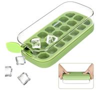 Stampo per cubetti di ghiaccio, stampo per ghiaccio a rilascio facile, in silicone, 21 pezzi, per congelatore, per cocktail, tè, caffè