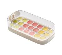 Stampo per cubetti di ghiaccio, Vassoio for ghiaccio con coperchio | Vassoi riutilizzabili for cubetti di - Contenitore for contenitori for stampi for alimenti grande capacità(White)