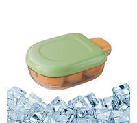 Stampo per cubetti di ghiaccio - Vassoio per il ghiaccio con 6 scomparti e coperchio - Stampo riutilizzabile per raffreddare vini, whisky, bevande, eventi all'aperto e campeggio