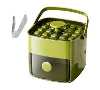 Stampo Per Cubetti Ghiaccio | Riutilizzabile Doppio Strato Con Coperchio A Pressione - Scatola Contenitore per Fabbricare Ghiaccio | Raffreddare Bourbon Cocktail Caffè Vino Campeggio Ristorante e Picn